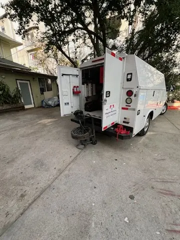 Magnet Plumbing service vehicle on-site for Faucet Repair in Grass Valley