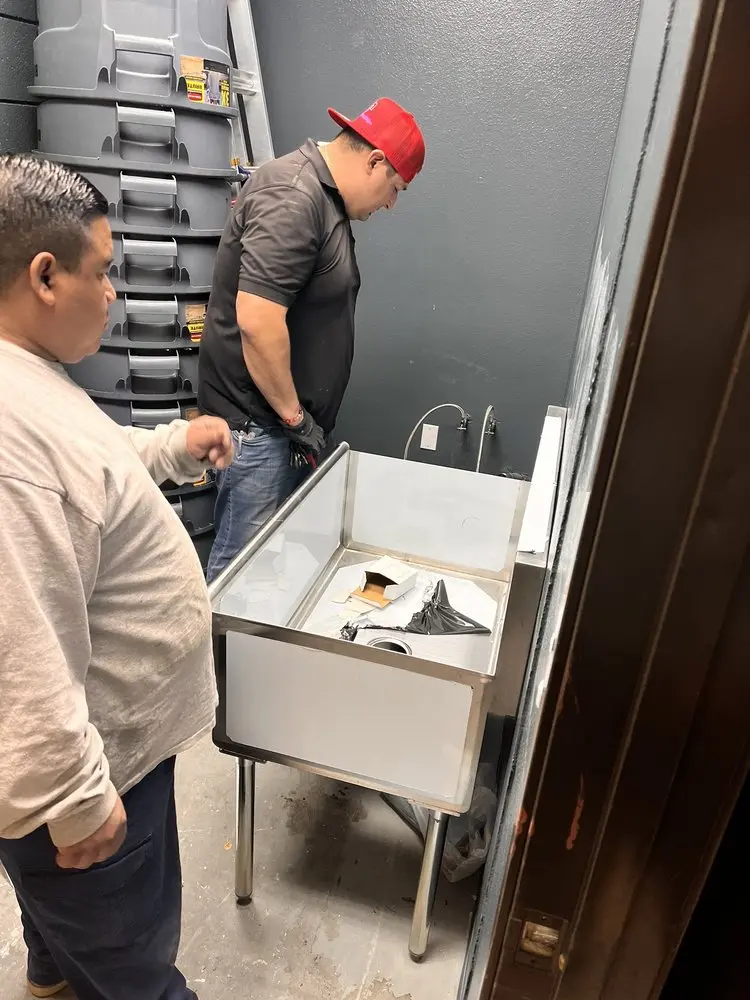 Commercial plumbing and sink installation in Grass Valley